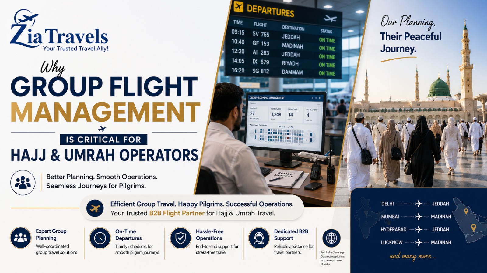 Why Group Flight Management Is Critical for Hajj & Umrah Operators